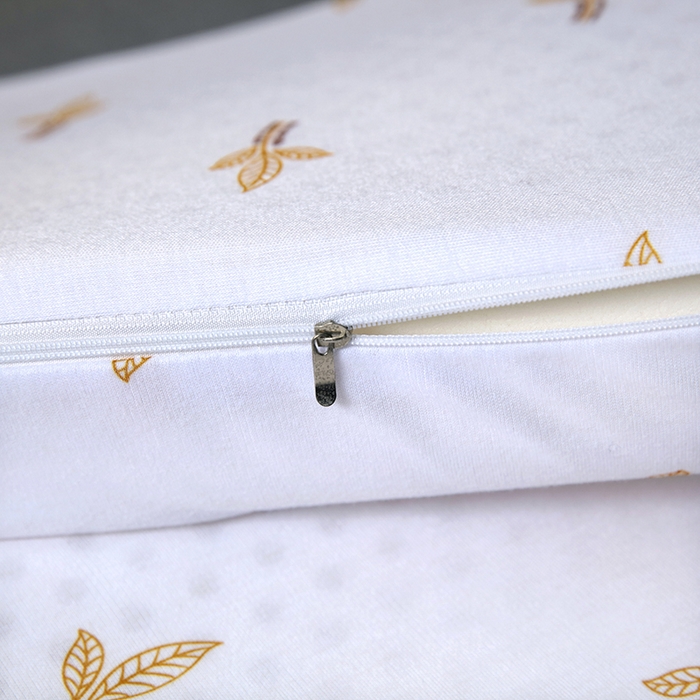 91家纺网 家纺一手货源 找家纺 2025新品美丽折成人乳胶枕针织棉单枕套 鸟眼布单内套 一代大童枕