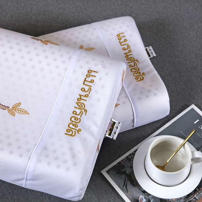 91家纺网 家纺一手货源 找家纺 2025新品美丽折成人乳胶枕针织棉单枕套 鸟眼布单内套 一代大童枕