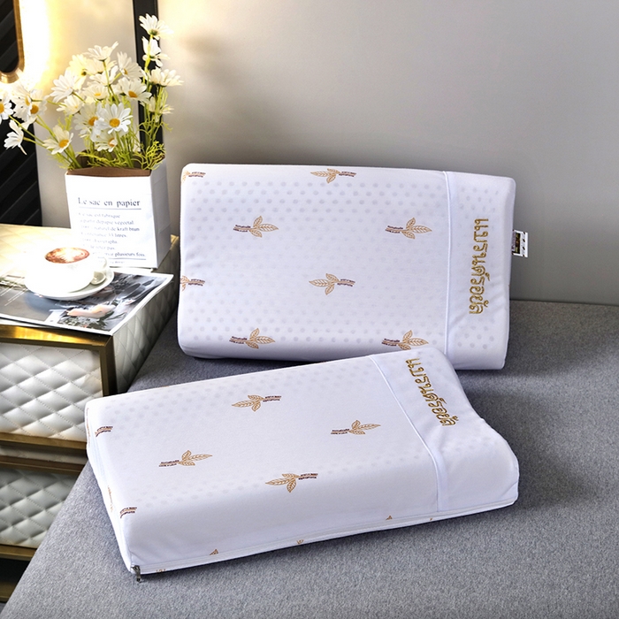 2025新品美丽折成人乳胶枕针织棉单枕套 鸟眼布单内套 一代大童枕