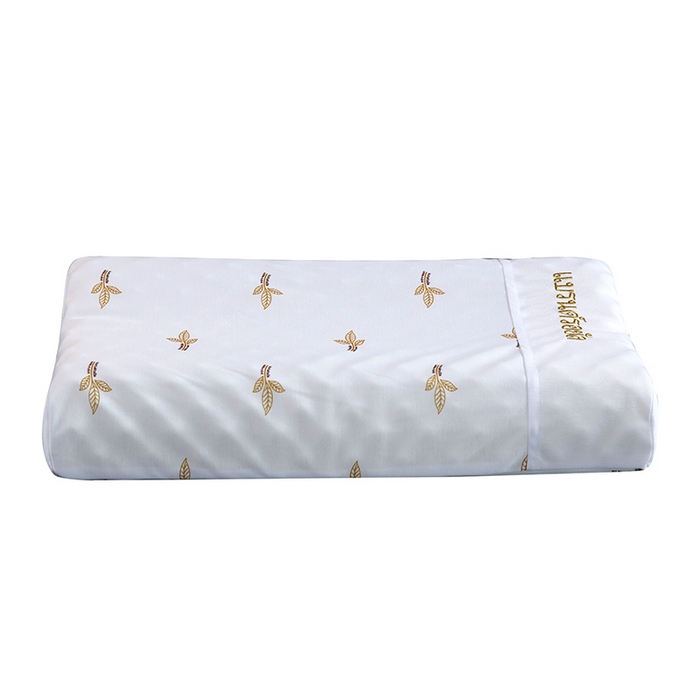 91家纺网 家纺一手货源 找家纺 2025新品美丽折成人乳胶枕针织棉单枕套 鸟眼布单内套 一代高低按摩枕