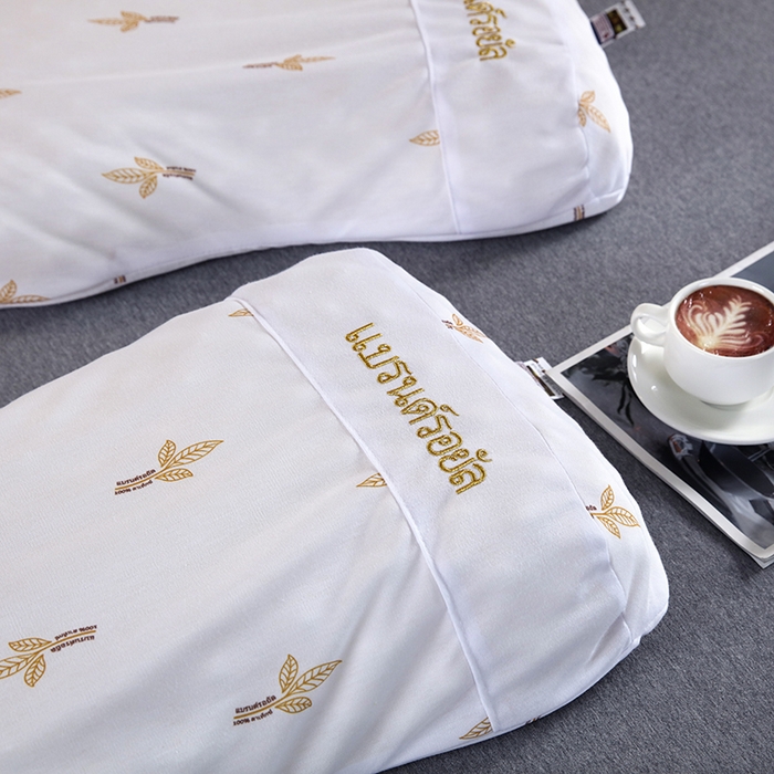 91家纺网 家纺一手货源 找家纺 2025新品美丽折成人乳胶枕针织棉单枕套 鸟眼布单内套 一代美 容按摩枕