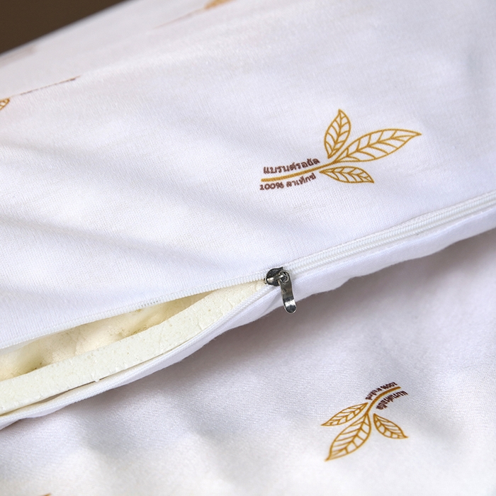 91家纺网 家纺一手货源 找家纺 2025新品美丽折成人乳胶枕针织棉单枕套 鸟眼布单内套 一代美 容按摩枕