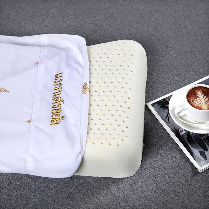 91家纺网 家纺一手货源 找家纺 2025新品美丽折成人乳胶枕针织棉单枕套 鸟眼布单内套 一代美 容平滑枕