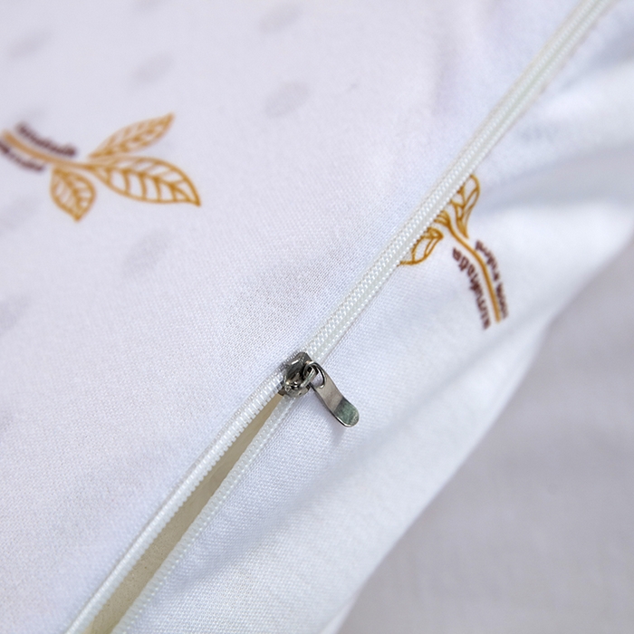 91家纺网 家纺一手货源 找家纺 2025新品美丽折成人乳胶枕针织棉单枕套 鸟眼布单内套 一代平滑枕