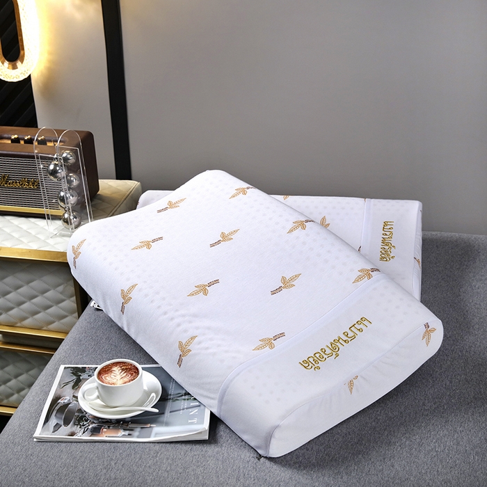 91家纺网 家纺一手货源 找家纺 2025新品美丽折成人乳胶枕针织棉单枕套 鸟眼布单内套 一代平滑枕