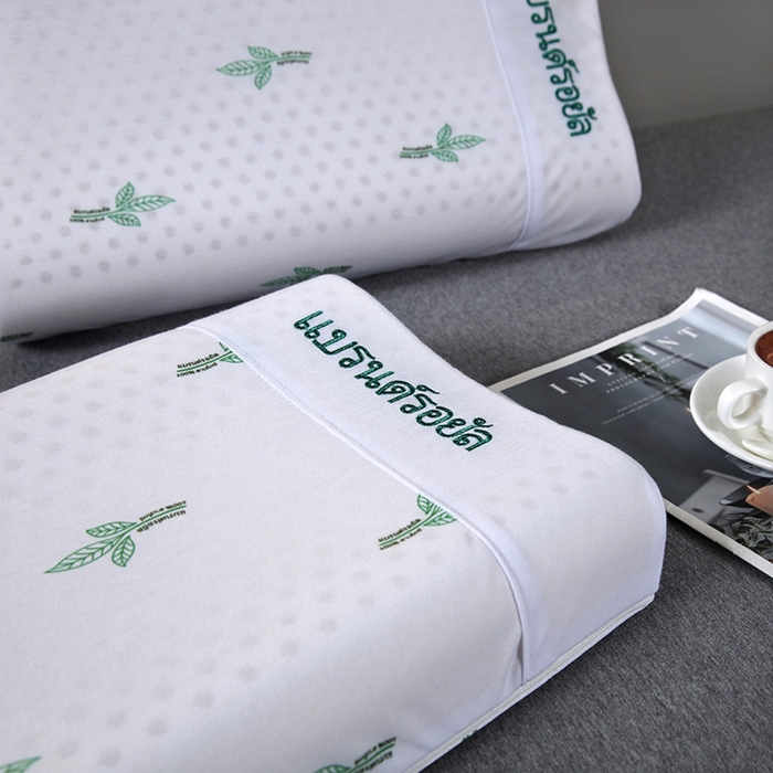 91家纺网 家纺一手货源 找家纺 2025新品美丽折成人乳胶枕针织棉单枕套 鸟眼布单内套 二代大童枕