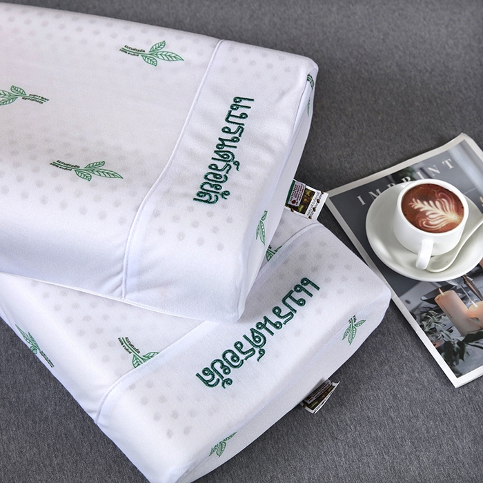 91家纺网 家纺一手货源 找家纺 2025新品美丽折成人乳胶枕针织棉单枕套 鸟眼布单内套 二代大童枕