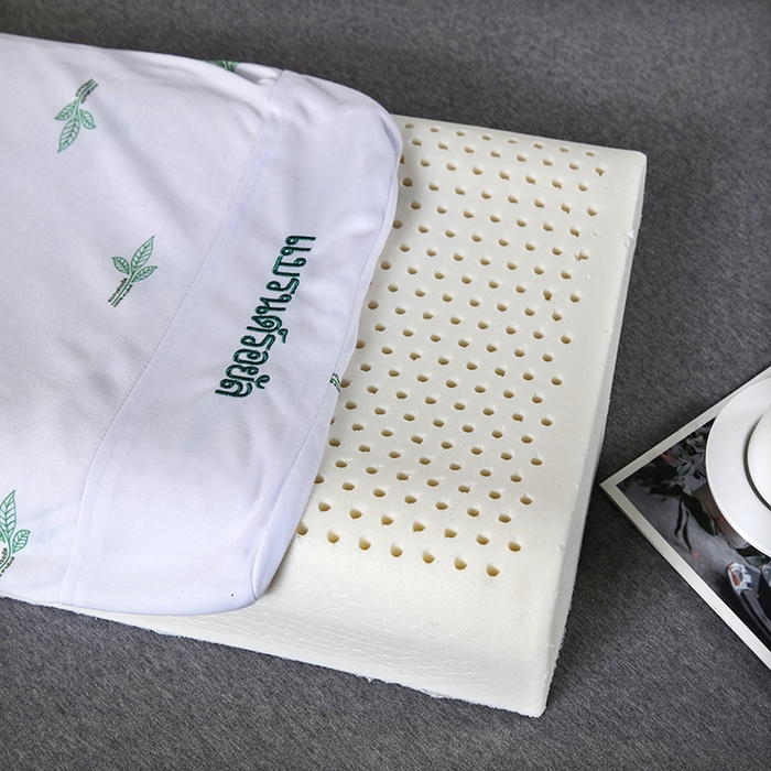 91家纺网 家纺一手货源 找家纺 2025新品美丽折成人乳胶枕针织棉单枕套 鸟眼布单内套 二代高低平滑枕