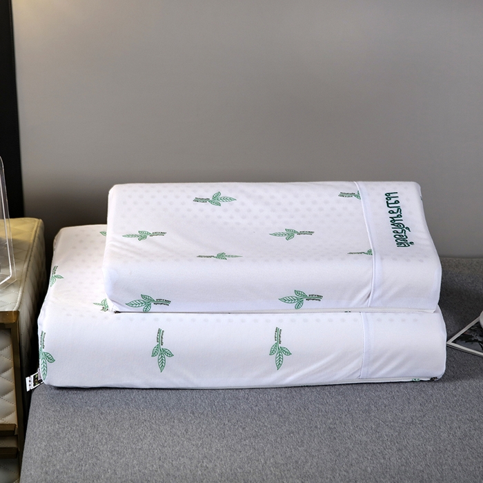 91家纺网 家纺一手货源 找家纺 2025新品美丽折成人乳胶枕针织棉单枕套 鸟眼布单内套 二代高低平滑枕