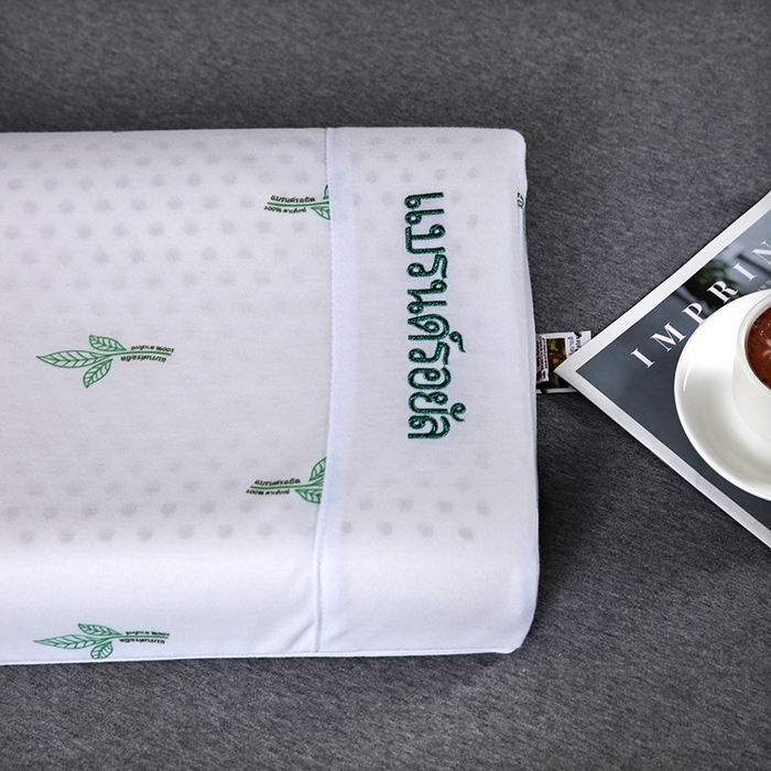 91家纺网 家纺一手货源 找家纺 2025新品美丽折成人乳胶枕针织棉单枕套 鸟眼布单内套 二代高低平滑枕