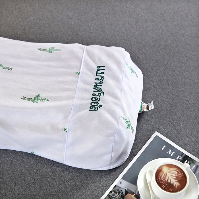 91家纺网 家纺一手货源 找家纺 2025新品美丽折成人乳胶枕针织棉单枕套 鸟眼布单内套 二代美 容按摩枕