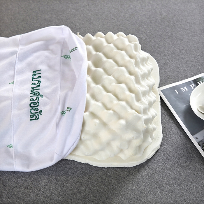 91家纺网 家纺一手货源 找家纺 2025新品美丽折成人乳胶枕针织棉单枕套 鸟眼布单内套 二代美 容按摩枕