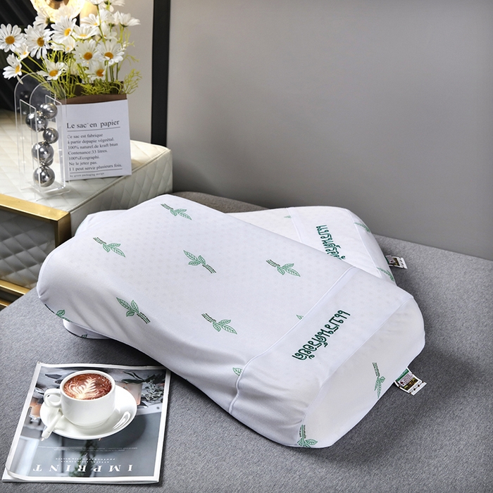 91家纺网 家纺一手货源 找家纺 2025新品美丽折成人乳胶枕针织棉单枕套 鸟眼布单内套 二代美 容平滑枕