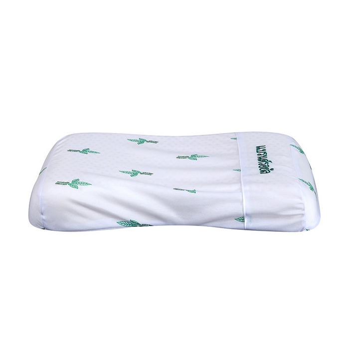 91家纺网 家纺一手货源 找家纺 2025新品美丽折成人乳胶枕针织棉单枕套 鸟眼布单内套 二代美 容平滑枕