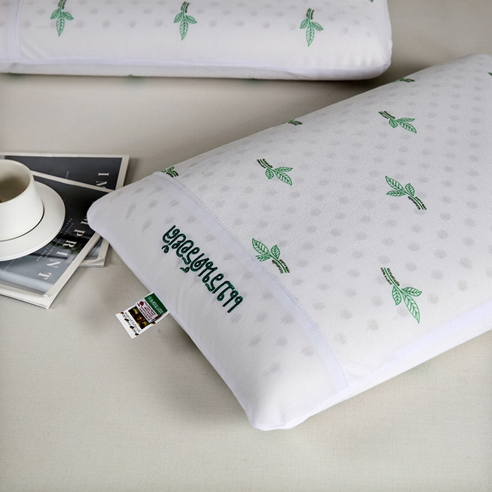 91家纺网 家纺一手货源 找家纺 2025新品美丽折成人乳胶枕针织棉单枕套 鸟眼布单内套 二代面包枕