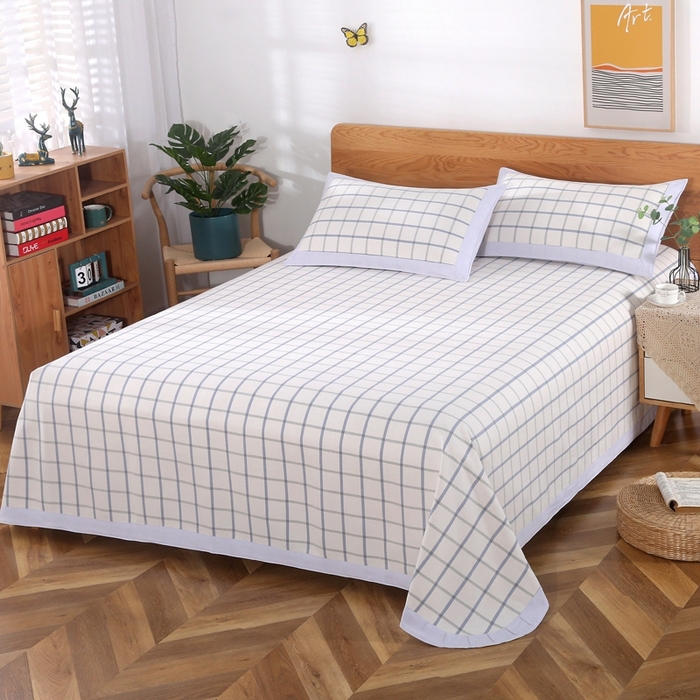 小叮当家纺仓储工厂店 2025新款加厚全棉纯棉老粗布席子凉席三件套 放空自己