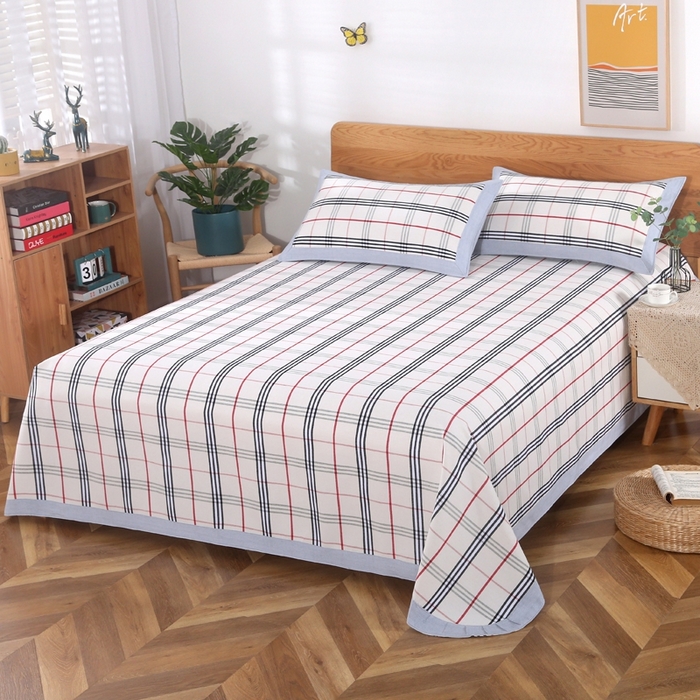 小叮当家纺仓储工厂店 2025新款加厚全棉纯棉老粗布席子凉席三件套 浮生梦