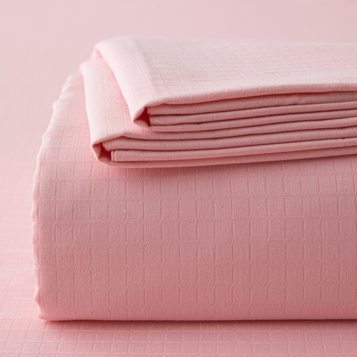 简宜家居（朝初家纺） 2025新款60支贡缎提花A版纯棉床单 公主-粉玉