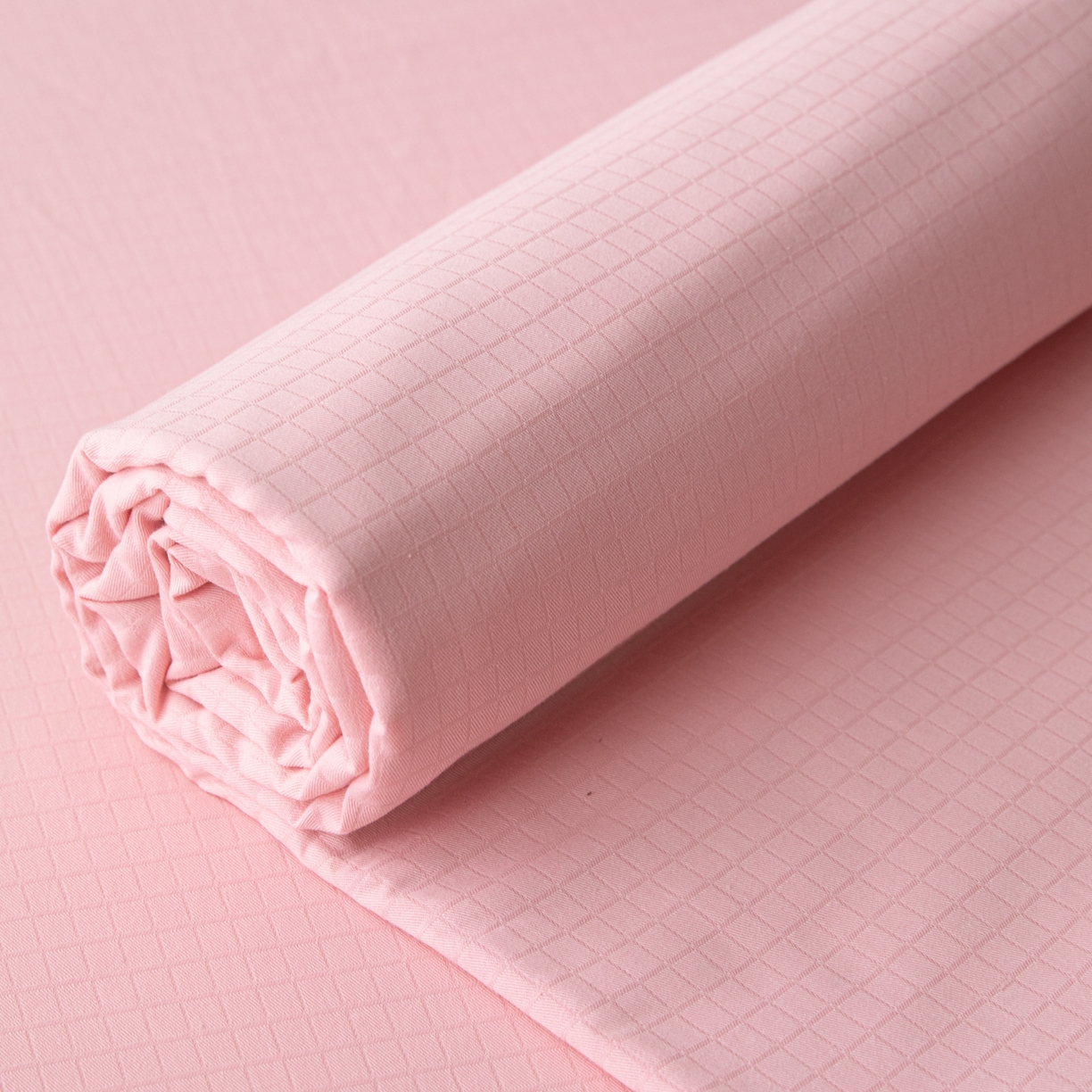 91家纺网 家纺一手货源 找家纺 简宜家居（朝初家纺） 2025新款60支贡缎提花A版纯棉床单 公主-粉玉