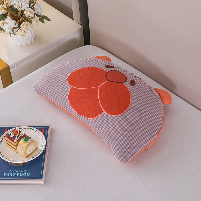 91家纺网 家纺一手货源 找家纺 （总）金牛枕芯 2025新款憨憨熊系列全棉荞麦枕