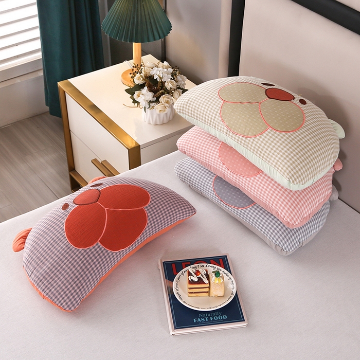 91家纺网 家纺一手货源 找家纺 （总）金牛枕芯 2025新款憨憨熊系列全棉荞麦枕