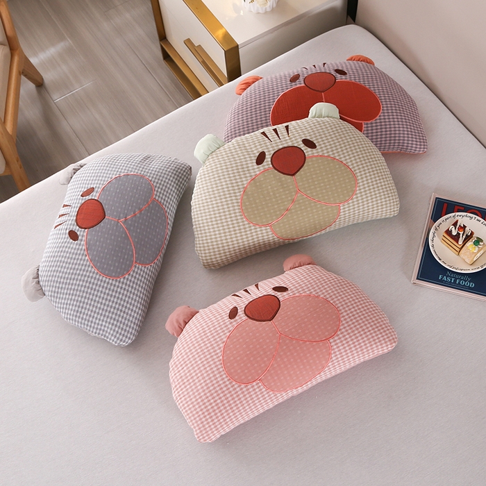 91家纺网 家纺一手货源 找家纺 （总）金牛枕芯 2025新款憨憨熊系列全棉荞麦枕