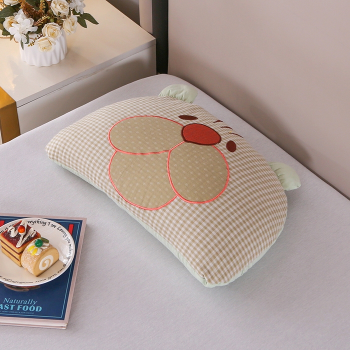 91家纺网 家纺一手货源 找家纺 （总）金牛枕芯 2025新款憨憨熊系列全棉荞麦枕