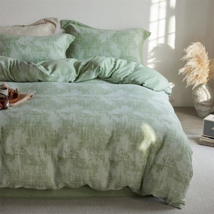 梦享生活家居 2025新款双层纱四件套星河系列 星河-绿