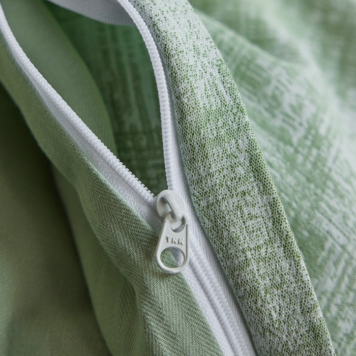 91家纺网 家纺一手货源 找家纺 梦享生活家居 2025新款双层纱四件套星河系列 星河-绿