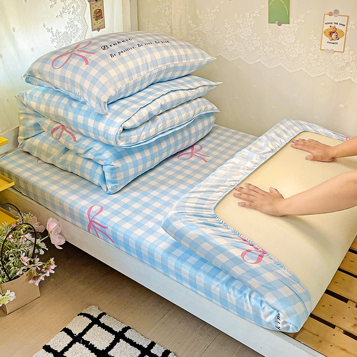 91家纺网 家纺一手货源 找家纺 （总）花伞家居 2025新款学生床加厚磨毛印花单品单床笠单床单