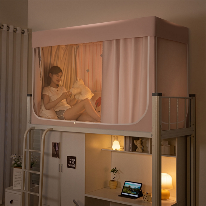 91家纺网 家纺一手货源 找家纺 （总）飞轮海蚊帐 2025新款五面强遮光蚊帐（送风扇杆）XZ-22（送靠墙帘）