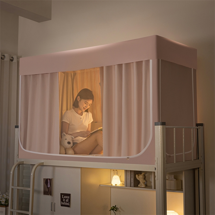 91家纺网 家纺一手货源 找家纺 （总）飞轮海蚊帐 2025新款五面强遮光蚊帐（送风扇杆）XZ-22（送靠墙帘）