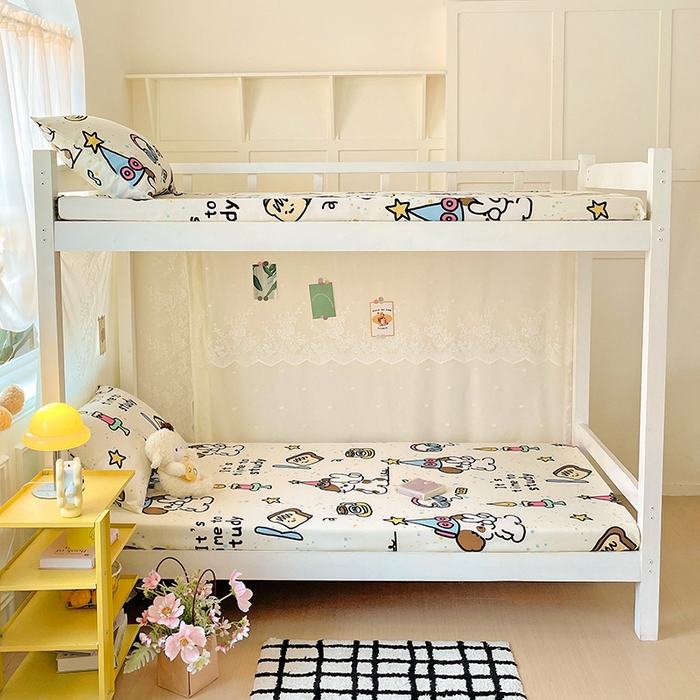 91家纺网 家纺一手货源 找家纺 花伞家居 2025新款学生床加厚磨毛印花单品单床笠单床单 学习时间