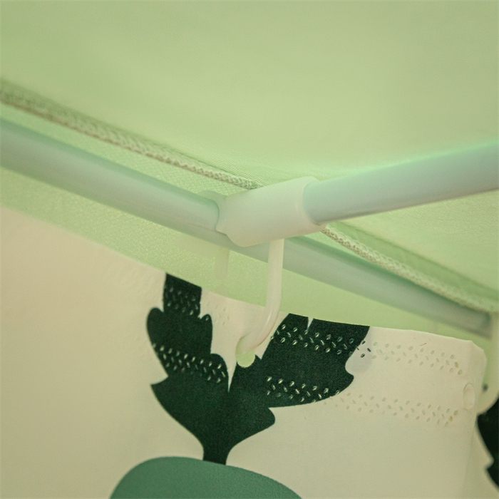 91家纺网 家纺一手货源 找家纺 飞轮海蚊帐 2025新款五面强遮光蚊帐（送风扇杆）XZ-22（送靠墙帘） 果绿