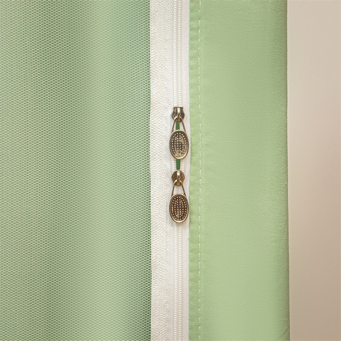 91家纺网 家纺一手货源 找家纺 飞轮海蚊帐 2025新款五面强遮光蚊帐（送风扇杆）XZ-22（送靠墙帘） 果绿