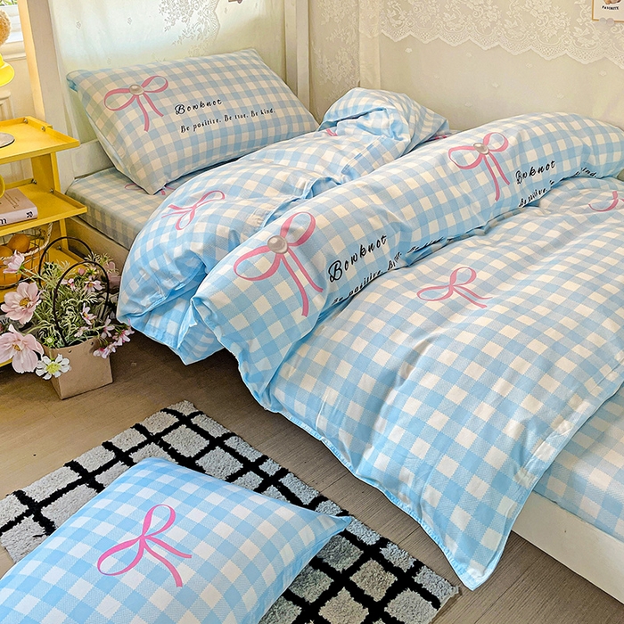 91家纺网 家纺一手货源 找家纺 花伞家居 2025新款学生床加厚磨毛印花单品单床笠单床单 珍珠少女