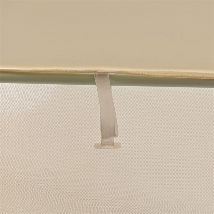 91家纺网 家纺一手货源 找家纺 飞轮海蚊帐 2025新款五面强遮光蚊帐（送风扇杆）XZ-22（送靠墙帘） 奶油黄