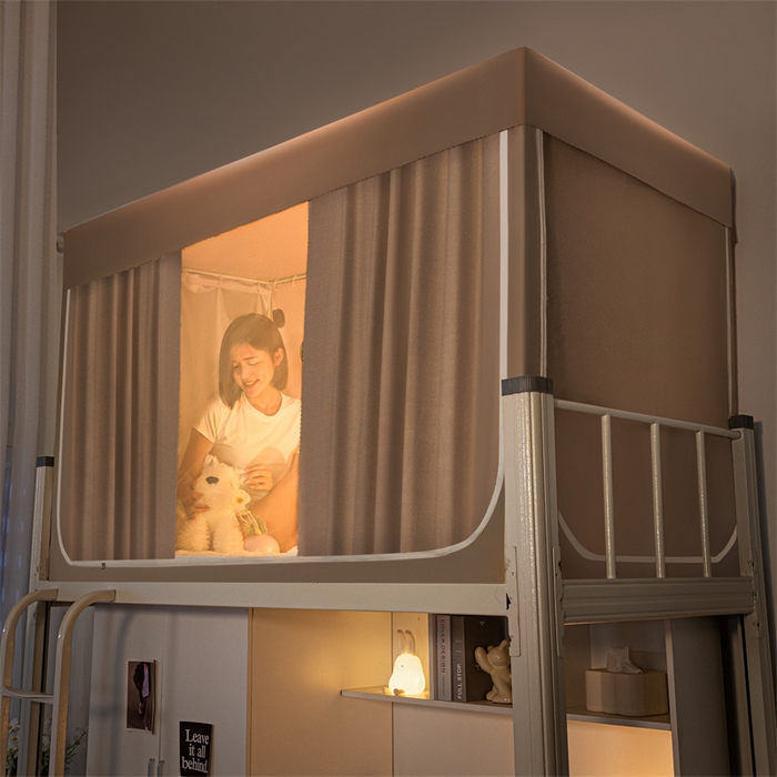 91家纺网 家纺一手货源 找家纺 飞轮海蚊帐 2025新款五面强遮光蚊帐（送风扇杆）XZ-22（送靠墙帘） 香槟