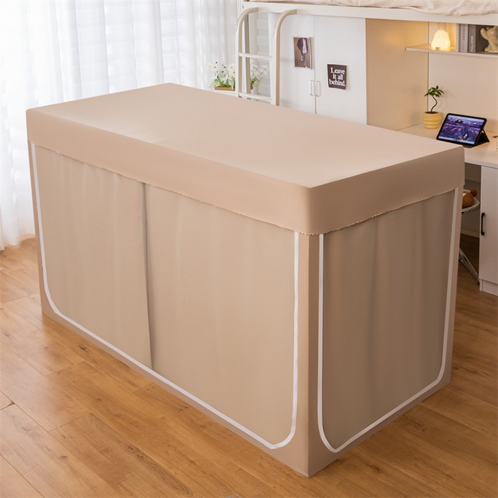 91家纺网 家纺一手货源 找家纺 飞轮海蚊帐 2025新款五面强遮光蚊帐（送风扇杆）XZ-22（送靠墙帘） 香槟