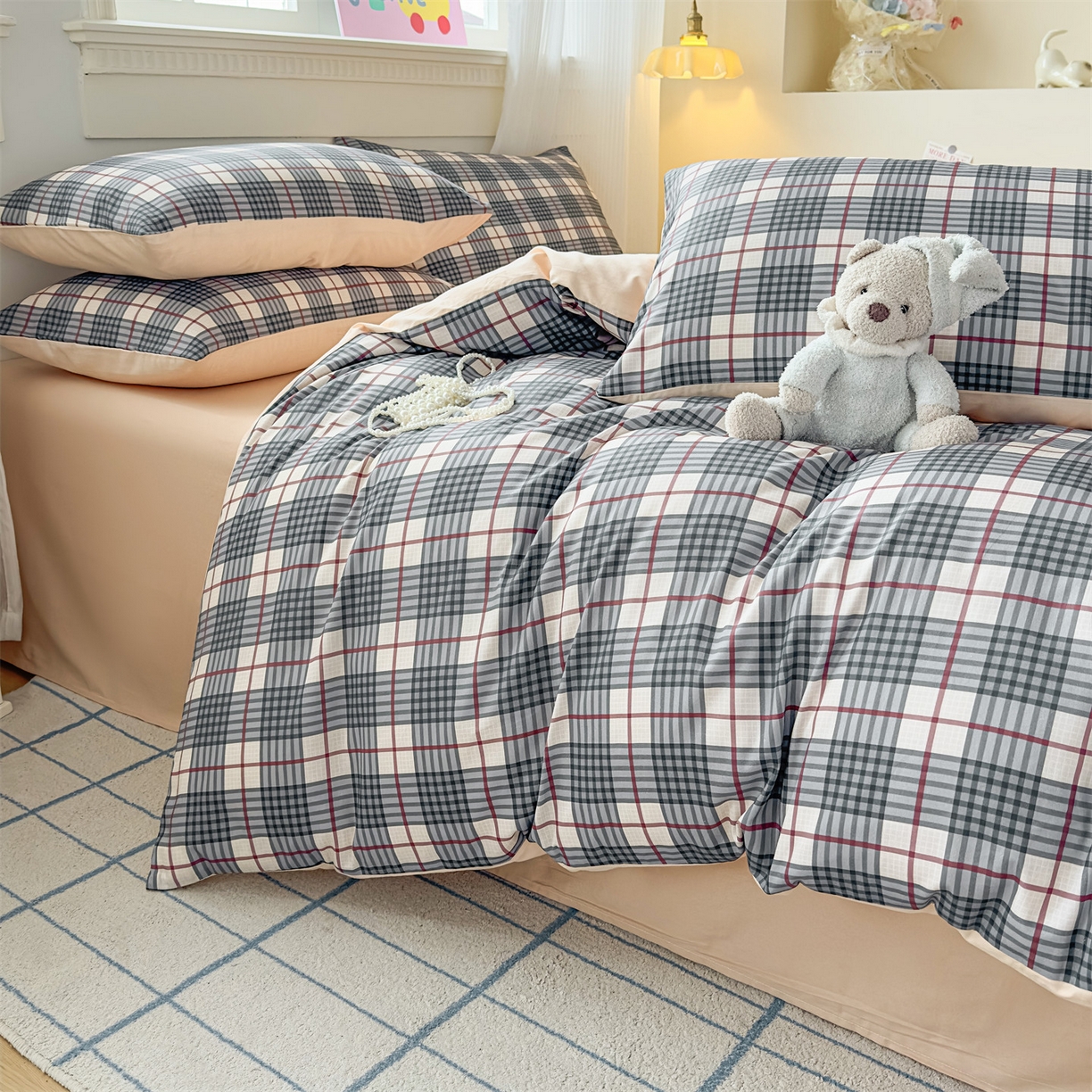 91家纺网 家纺一手货源 找家纺 恒爱家纺2025新款A类全棉印花四件套 持之以恒