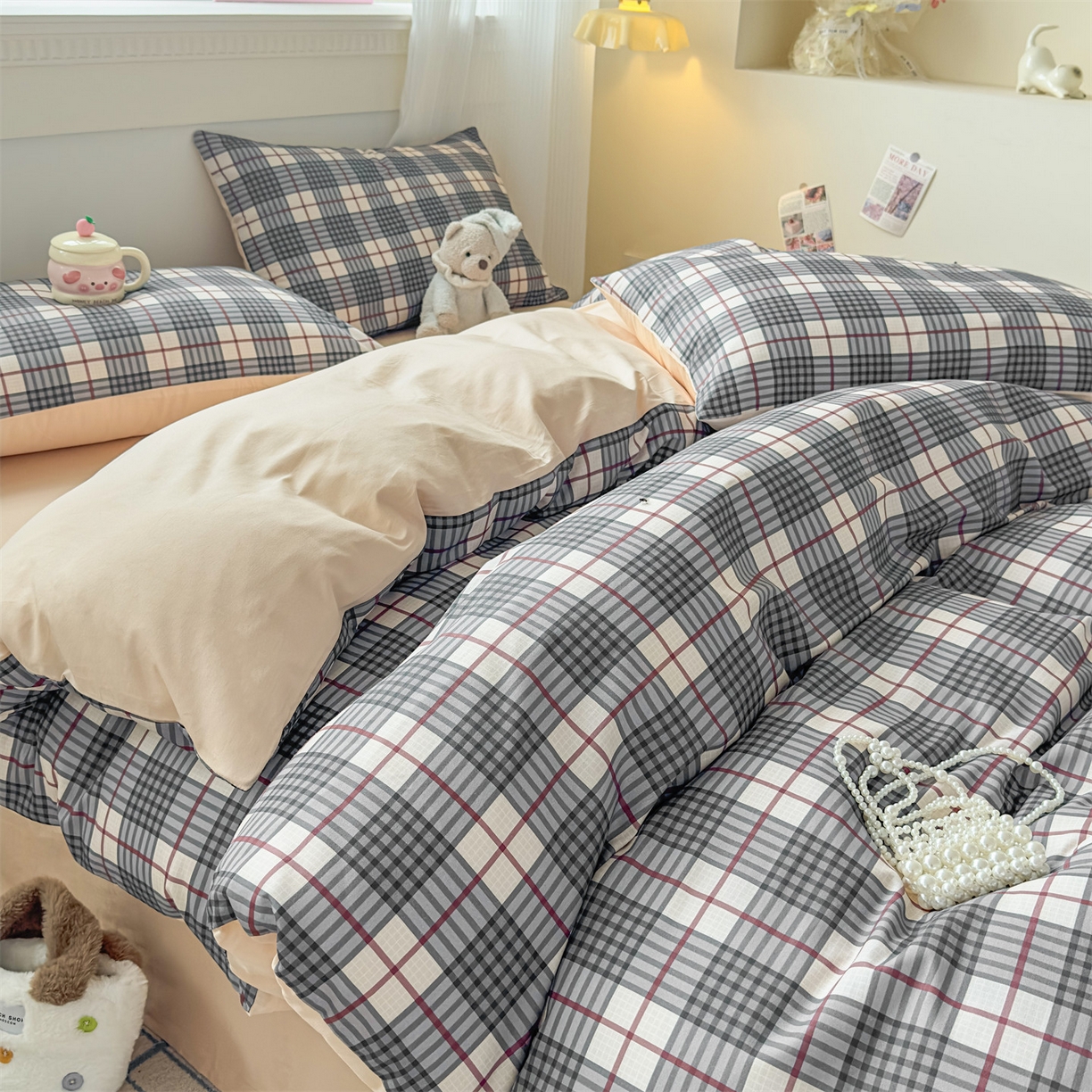 91家纺网 家纺一手货源 找家纺 恒爱家纺2025新款A类全棉印花四件套 持之以恒