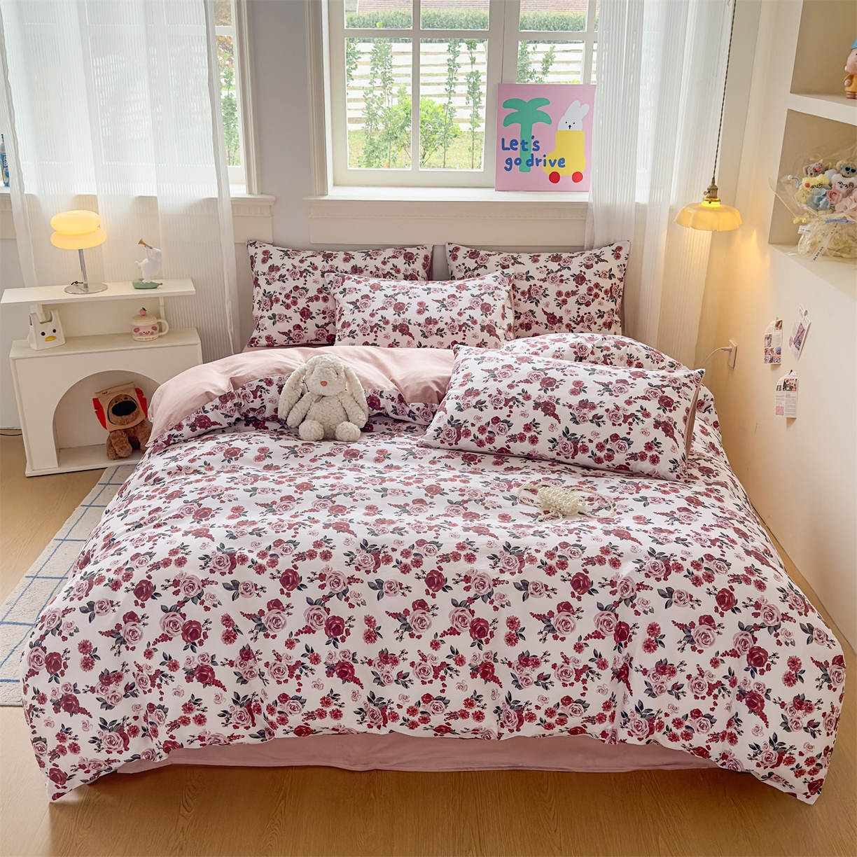 恒爱家纺2025新款A类全棉印花四件套 共挽余生