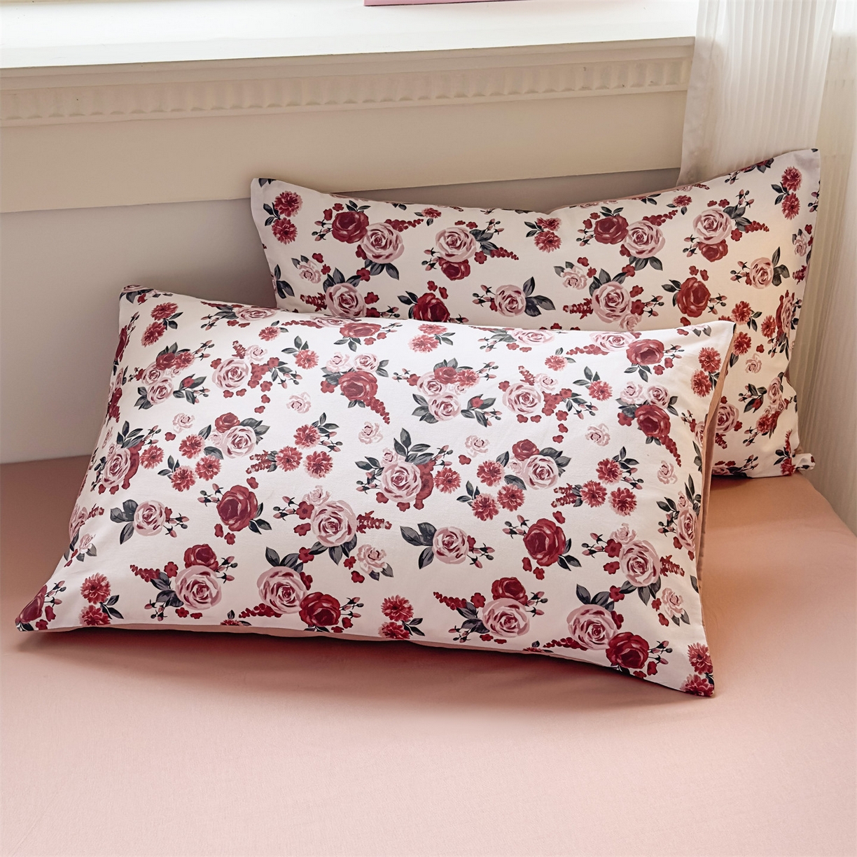 91家纺网 家纺一手货源 找家纺 恒爱家纺2025新款A类全棉印花四件套 共挽余生