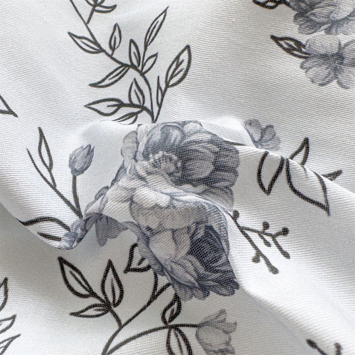 91家纺网 家纺一手货源 找家纺 恒爱家纺2025新款A类全棉印花四件套 故梦醉人