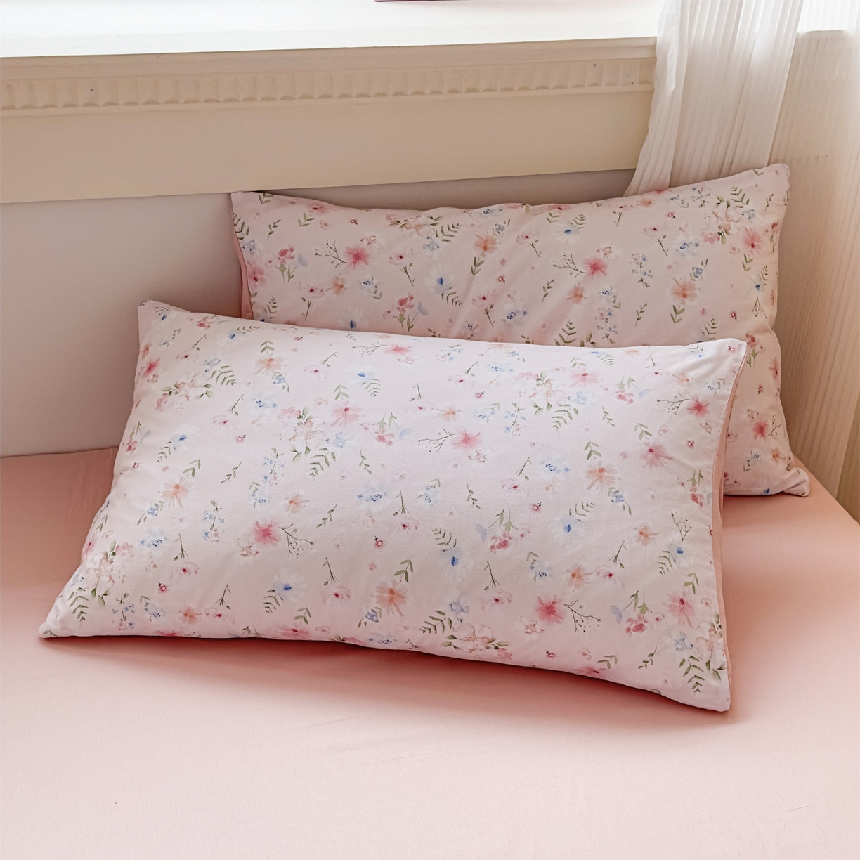 91家纺网 家纺一手货源 找家纺 恒爱家纺2025新款A类全棉印花四件套 花间醉心