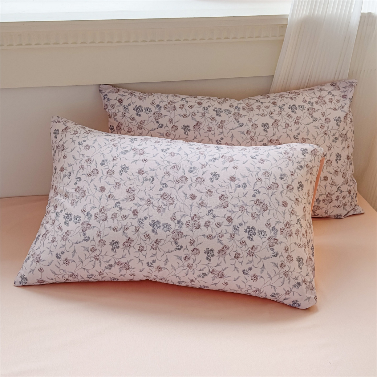 91家纺网 家纺一手货源 找家纺 恒爱家纺2025新款A类全棉印花四件套 今夕何忆