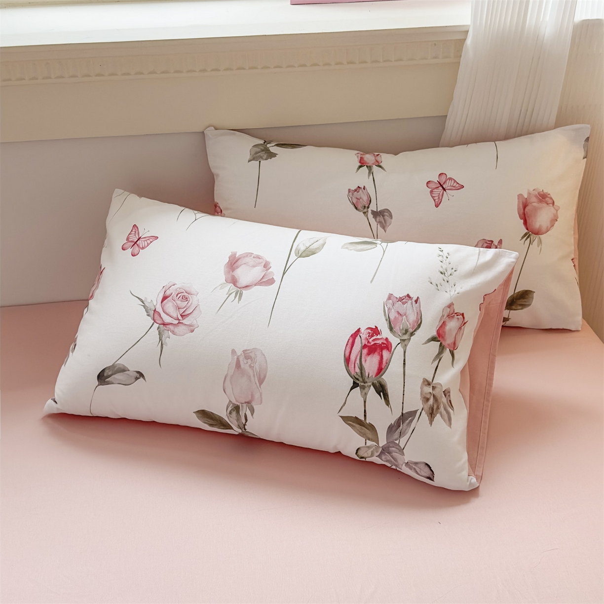 91家纺网 家纺一手货源 找家纺 恒爱家纺2025新款A类全棉印花四件套 洛神