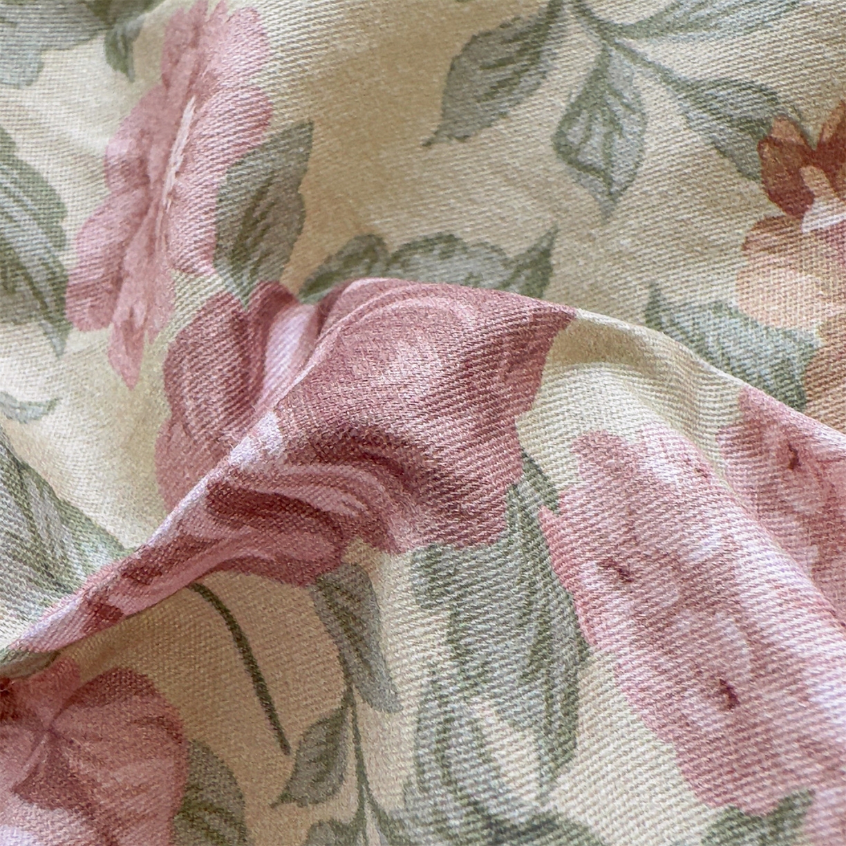 91家纺网 家纺一手货源 找家纺 恒爱家纺2025新款A类全棉印花四件套 暖梦旧歌