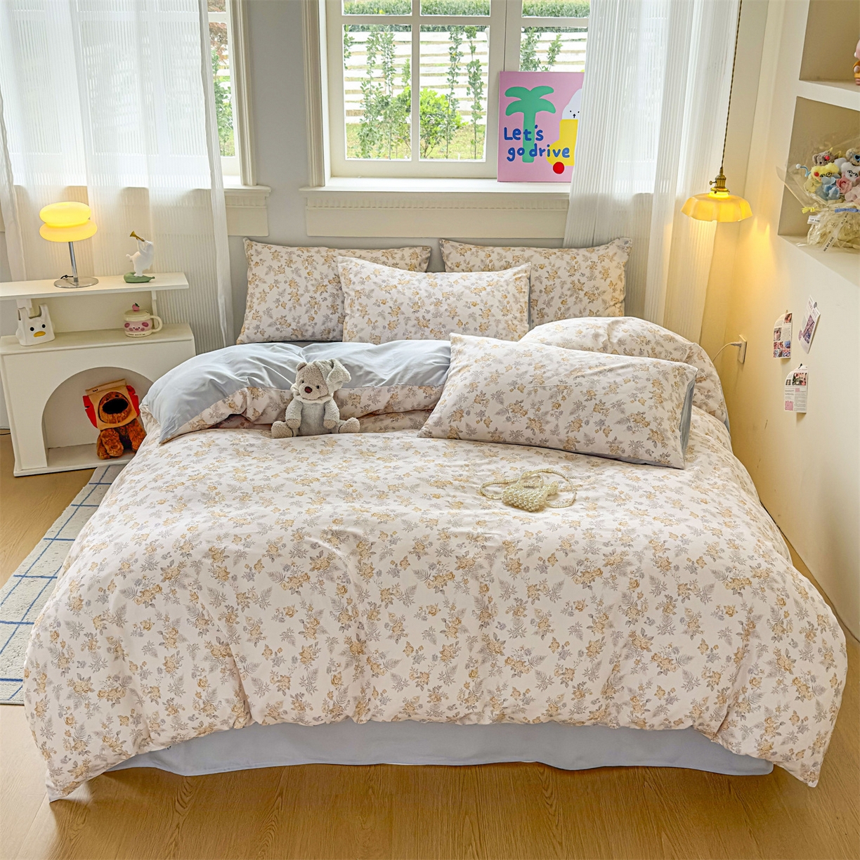 恒爱家纺2025新款A类全棉印花四件套 情若相惜