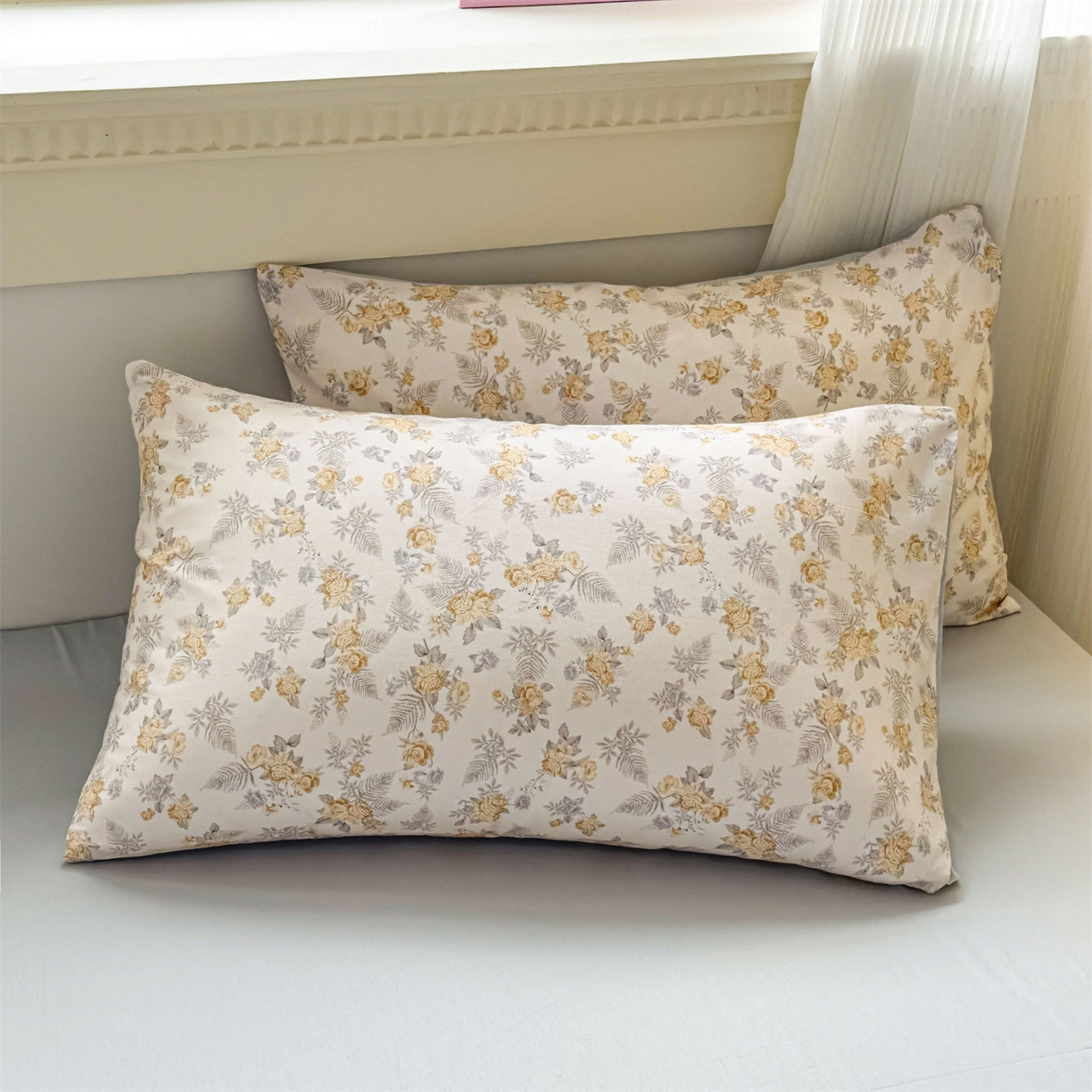 91家纺网 家纺一手货源 找家纺 恒爱家纺2025新款A类全棉印花四件套 情若相惜